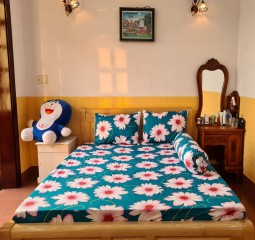 BỘ  DRAP COTTON CAO CẤP 4 MÓN 1M6X2M HQ747