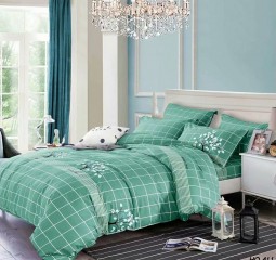 BỘ DRAP MỀN COTTON CAO CẤP HQ411(MỀN 2X2,2M)